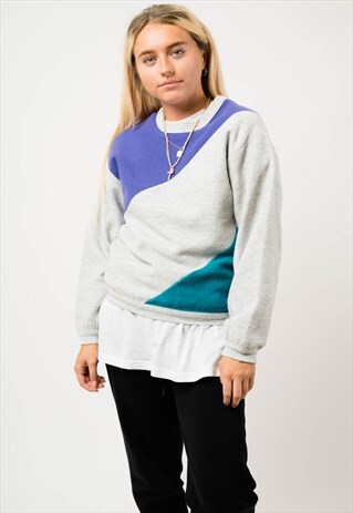 VINTAGE COLOUR BLOCK SWEATSHIRT
