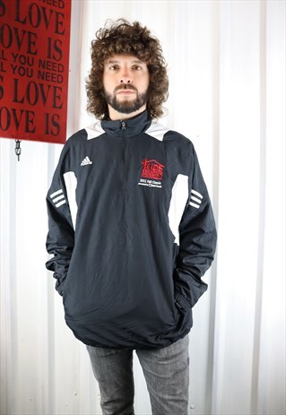 VINTAGE ADIDAS HALF ZIP TRACK FESTIVAL JACKET