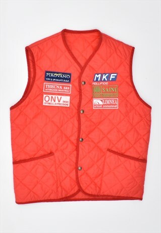 VINTAGE 90'S QUILTED JACKET RED