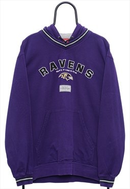 Vintage NFL Baltimore Ravens Purple Hoodie Womens