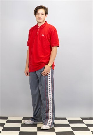 RED FILA POLO SHIRT