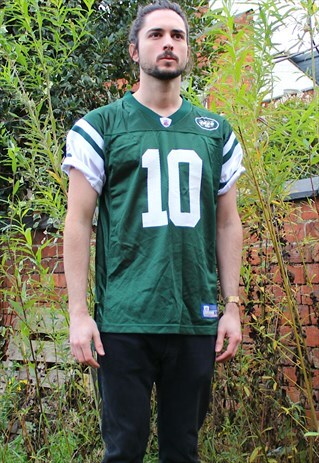 VINTAGE NFL REEBOK NEW YORK JETS JERSEY - SMALL - NY