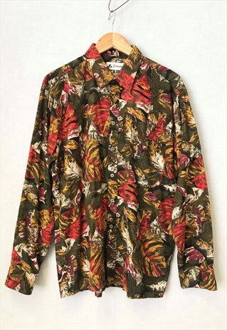 VINTAGE ITALIAN PATTERNED SHIRT 90S CRAZY