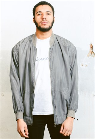 VINTAGE SILK BOMBER JACKET