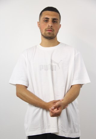 VINTAGE PUMA WHITE T-SHIRT