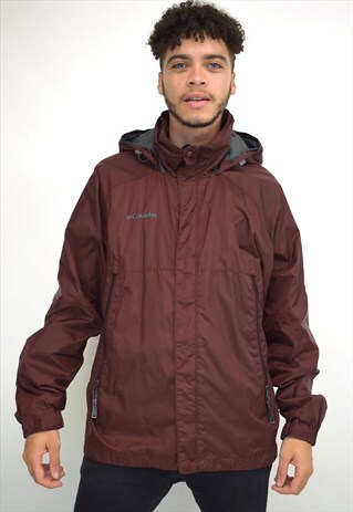 VINTAGE 90S COLUMBIA BROWN HOOD JACKET
