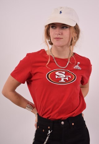 VINTAGE NIKE SF KAEPERNIC 7 T-SHIRT TOP RED