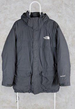 Grey The North Face Puffer Jacket Hyvent Small
