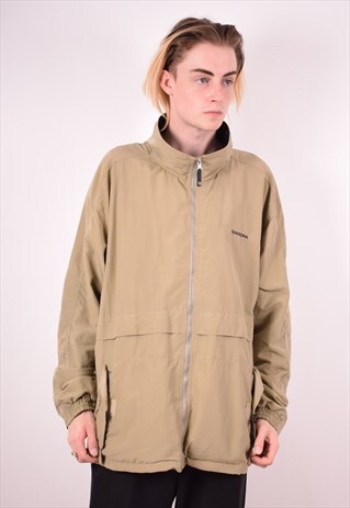 DIADORA MENS VINTAGE JACKET XL BEIGE 90S