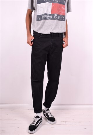 CARHARTT MENS VINTAGE JEANS W36 L30 BLACK 90'S