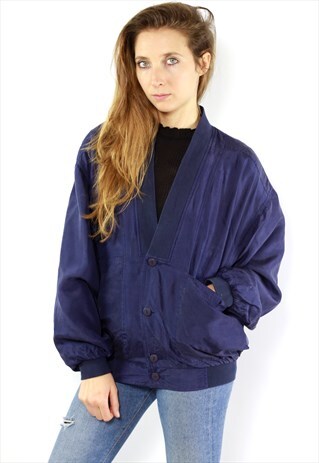 VINTAGE SILK BOMBER JACKET
