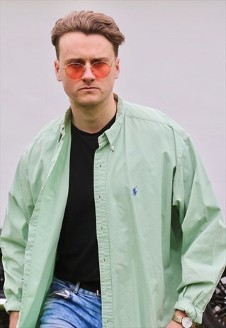 RALPH LAUREN BLAKE USA MINT GREEN VINTAGE SHIRT