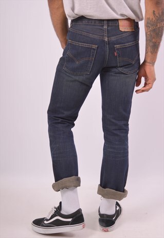 VINTAGE LEVI'S 525 JEANS BOOTCUT NAVY BLUE