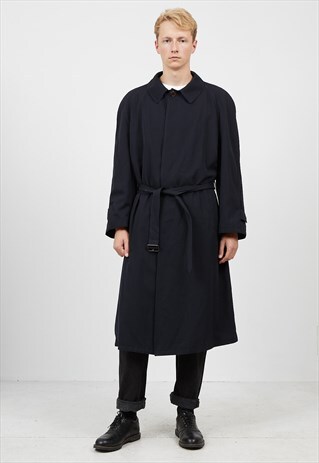 VINTAGE NAVY GIORGIO ARMANI TRENCH COAT