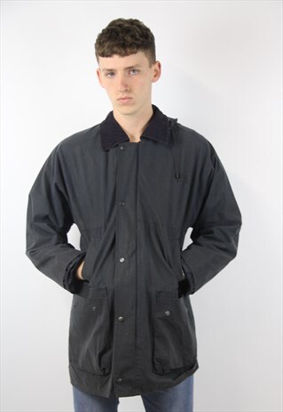 VINTAGE NAVY WAX JACKET
