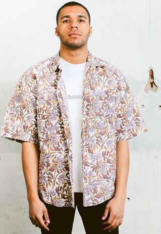 VINTAGE ABSTRACT PATTERNED SHIRT
