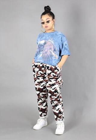CAMO / CAMOUFLAGE ARMY SWEATPANTS / TROUSERS / JOGGERS