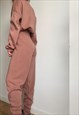 GLAM SLAM KNITTED RUSTY PINK COZY TRACKSUIT