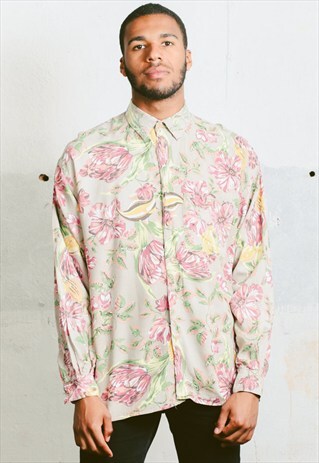 VINTAGE FLORAL PATTERNED SHIRT