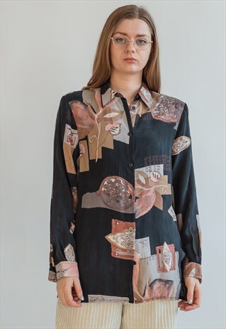 VINTAGE 80S FUNKY PAINTING SHIRT