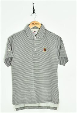 Vintage 1990's Women's Nike Polo T-Shirt Grey XXSmall