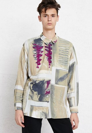 VINTAGE BEIGE LONG SLEEVE SHIRT