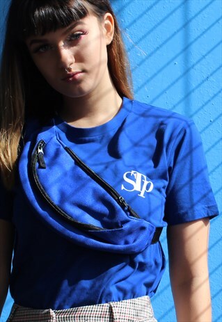 T SHIRT IN ROYAL BLUE WITH STP BRANDED LOGO