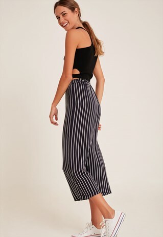 CROPPED CULOTTE PANTS