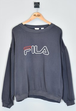 Vintage 1990's Fila Sweatshirt Blue XLarge