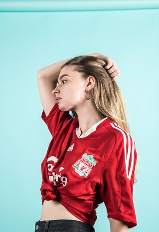 ADIDAS VINTAGE 1990S RED LIVERPOOL FOOTBALL SHIRT