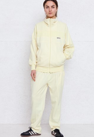 VINTAGE LIGHT YELLOW LEOPARD SPORT TRACKSUIT