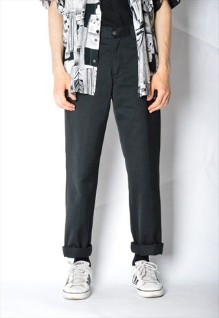 VINTAGE 90S BLACK WORK WEAR PANTS