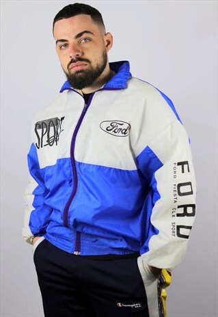 VINTAGE FORD FIESTA CLX SPORT WINDBREAKER JACKET XXL