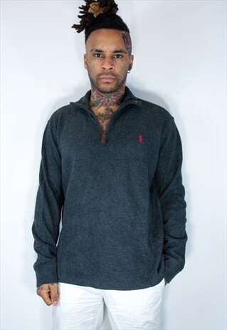 RALPH LAUREN 1/4 ZIP SWEATSHIRT