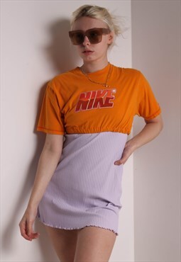 Vintage Nike Reworked Cropped Top Orange