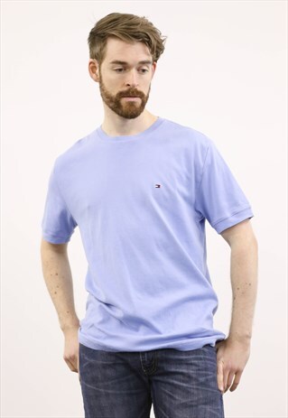 TOMMY HILFIGER VINTAGE 1990S BLUE T-SHIRT