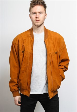 VINTAGE SUEDE BOMBER JACKET