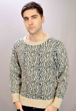 PATTERNED VINTAGE SWEATER