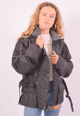 VINTAGE FERRE WINDBREAKER JACKET BLACK