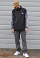VINTAGE Y2K ADIDAS SPELL OUT LOGO BACK STRIPE TRACK JACKET