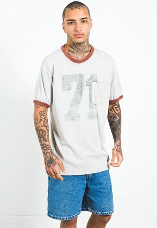 VINTAGE 80S NIKE SPORT T-SHIRT / S4817