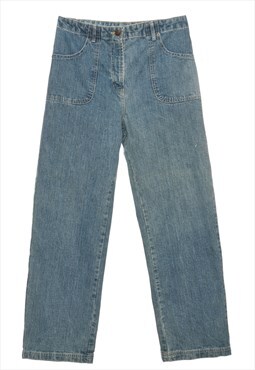 Light Wash Bill Blass Straight Fit Jeans - W34