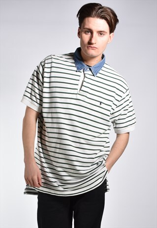 90S POLO RALPH LAUREN STRIPED POLO SHIRT