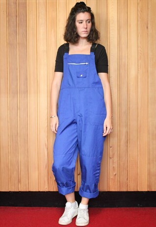 VINTAGE BLUE DENIM DUNGAREES