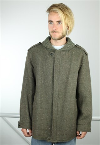 VINTAGE WOOL UNIFORM JACKET 70S