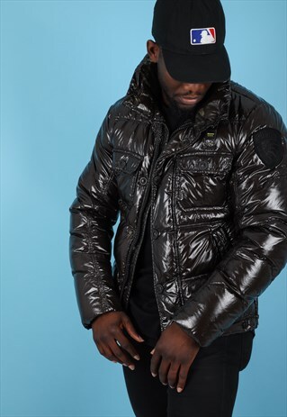 VINTAGE BLAUER PUFFER JACKET NJ119