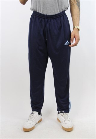 VINTAGE ADIDAS NAVY 90'S TRACKSUIT BOTTOMS