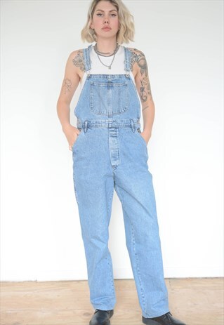 VINTAGE 90S DUNGAREES DENIM IN BLUE WASH WITH POCKETS