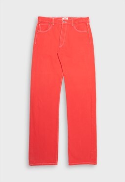 Levi's 501 red denim jeans