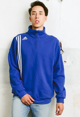 VINTAGE ADIDAS 1/4 ZIP SWEATSHIRT